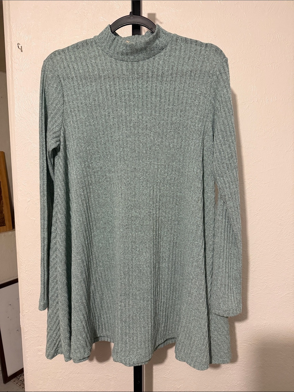 Ribbed Mock Neck dress